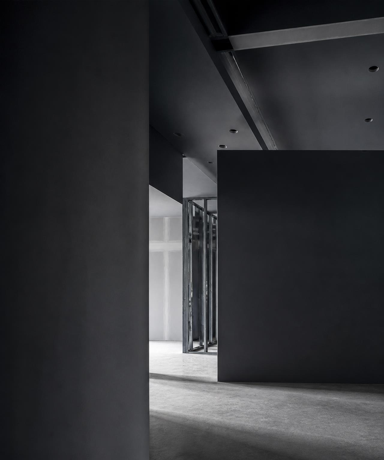 Precisely finished architectural interior walls